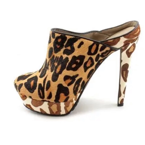 Cheetah Clog heels NWT - Picture 6 of 11